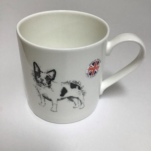 Roy Kirkham Frenchie Dog England Bone China Coffee Mug 2012 French Bulldog NEW - Picture 8 of 13